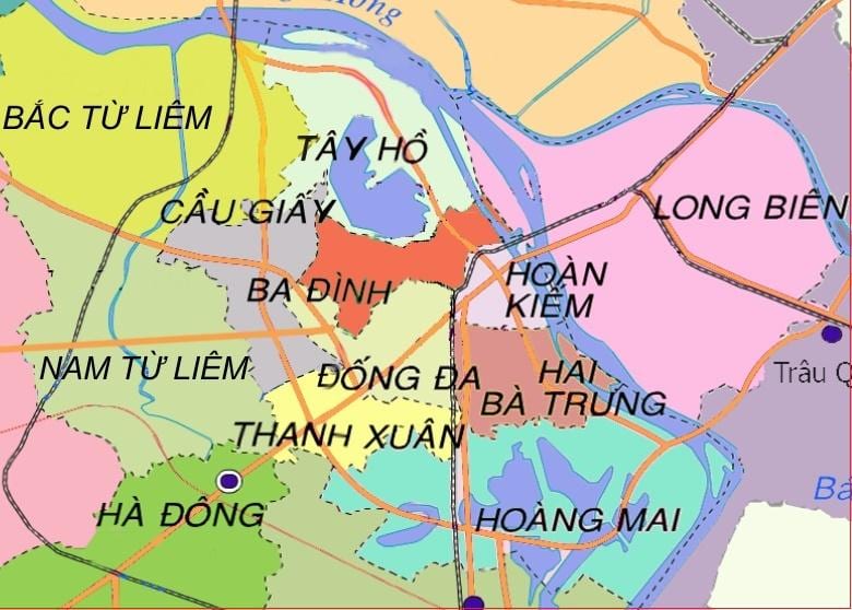 Ha dong district, hanoi haritası 