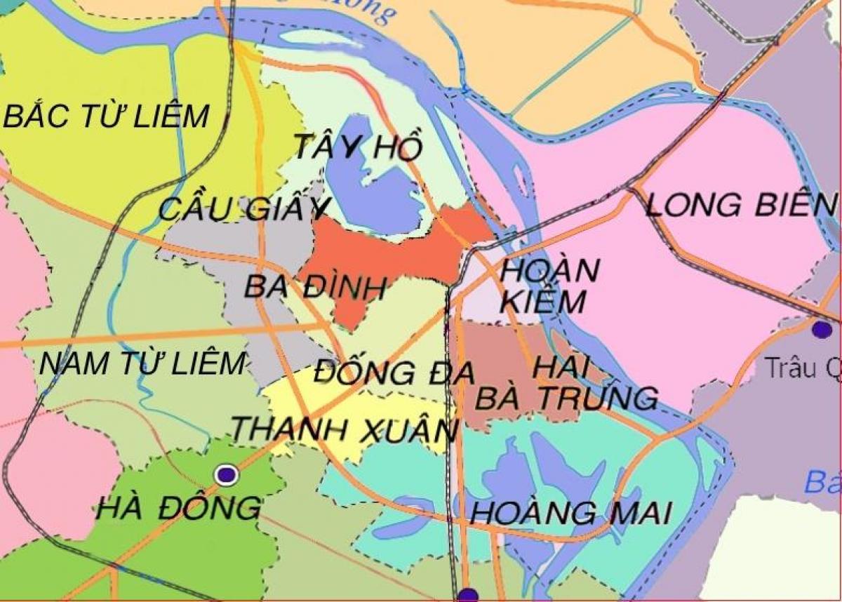 Ha dong district, hanoi haritası 