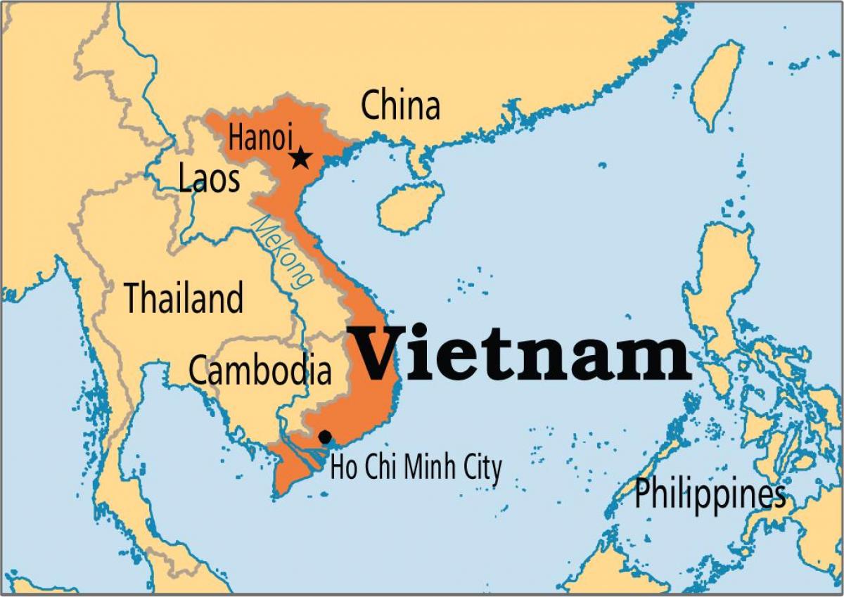 Hanoi dünya haritası 