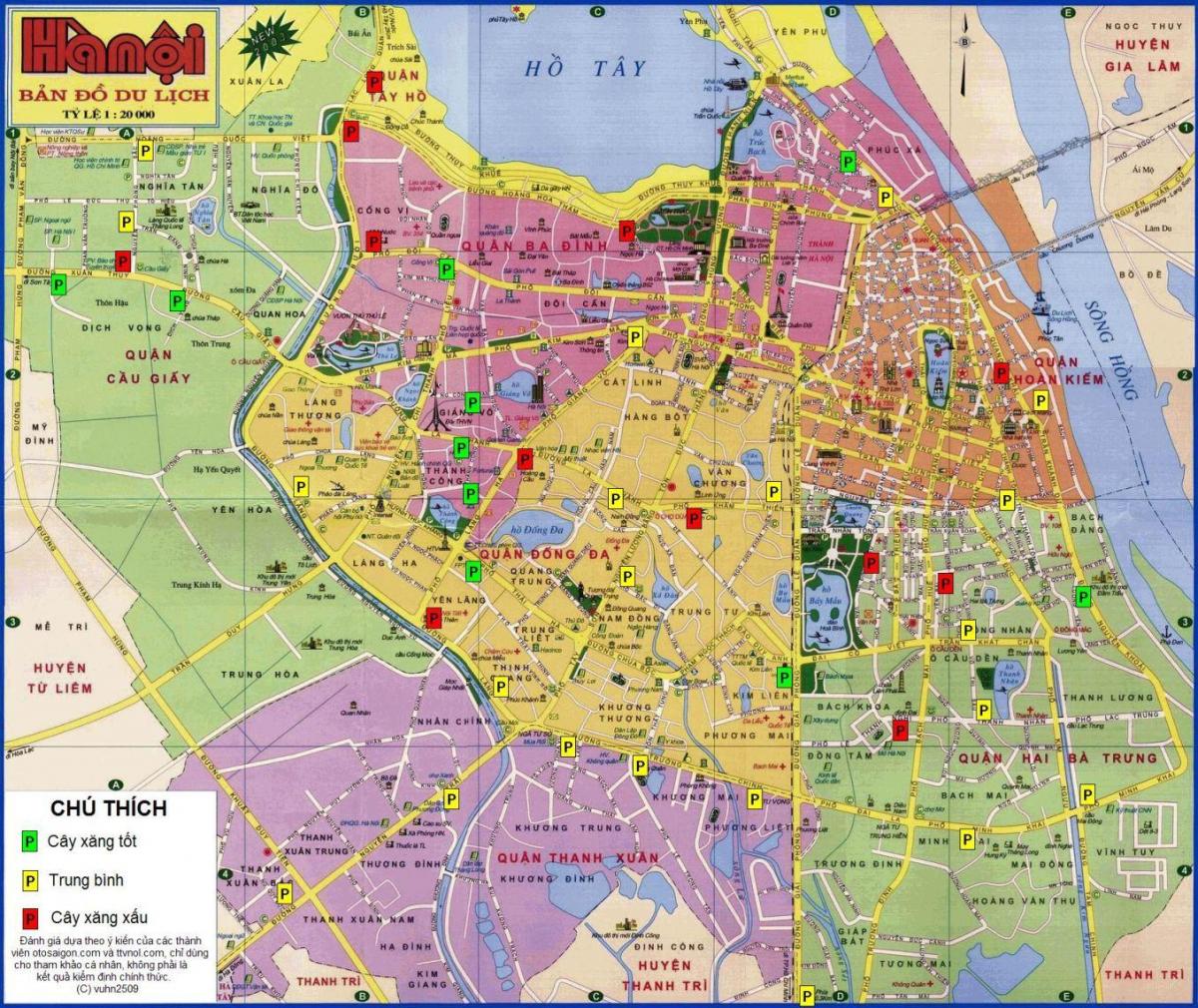 harita üzerinde hanoi 