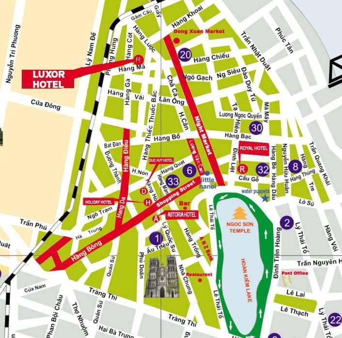 Hanoi sokak haritası 