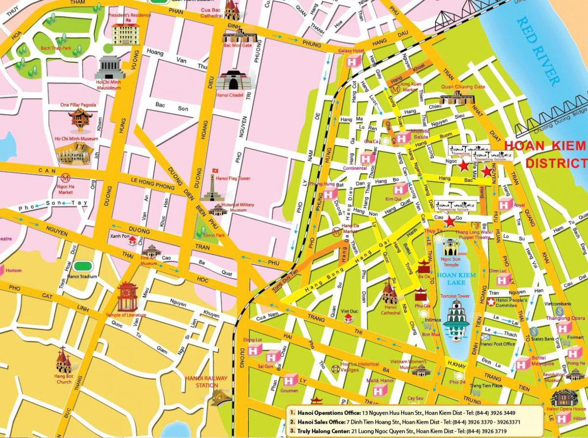 hanoi turizm harita