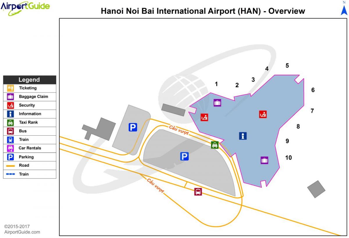 hanoi Uluslararası Havaalanı Haritayı göster