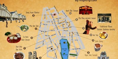 Hanoi sokak haritası, eski Mahallesi