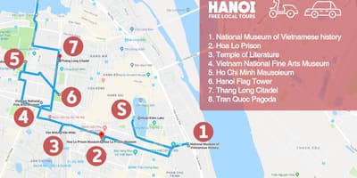 Hanoi french quarter walking tour göster