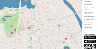 Hanoi sokak haritası gıda